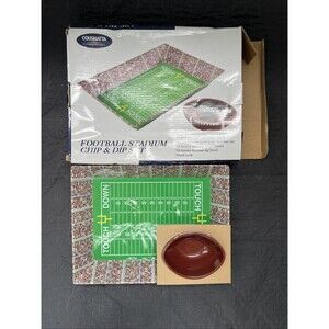 Coushatta Casino Football Chip And Dip 2pc Set Serverware Home Sports Gifting
